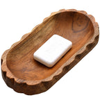 Porte savon en bois naturel