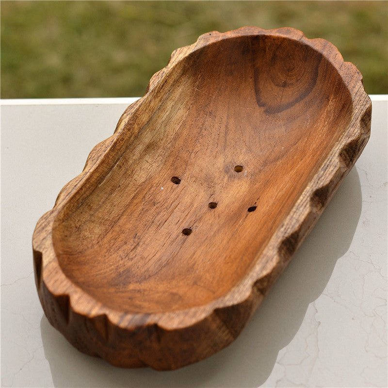 Porte savon en bois naturel