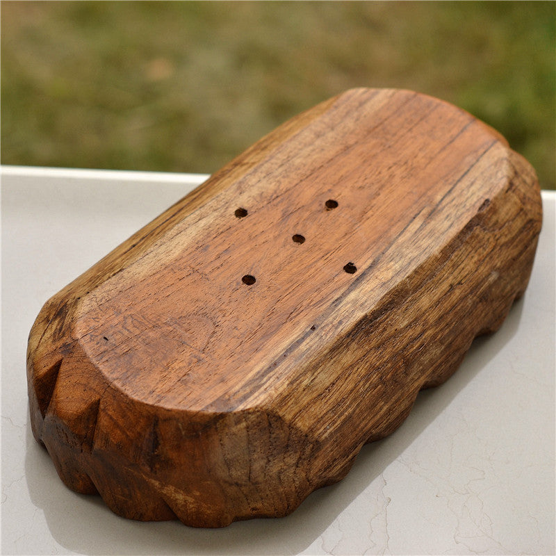 Porte savon en bois naturel
