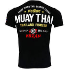 T-shirt Muay Thaï VSZAP Thailand Fighter Noir Rouge