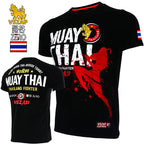 T-shirt Muay Thaï VSZAP Thailand Fighter Noir Rouge