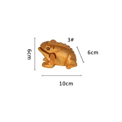 Grenouille Feng Shui en Bois