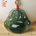 Pendentif Bouddha Maitreya en Jade Naturel