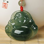 Pendentif Bouddha Maitreya en Jade Naturel
