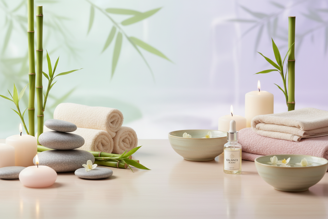 Bannière spa zen luxueuse